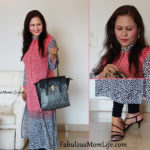 Coral Black Leopard Print Kurti Outfit - Indian Fashion