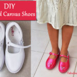 How to paint canvas shoes