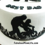 40th birthday silhouette cake for dad