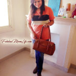 Casual Jeans+Tee Outfit with Tan Handbag and Boots - Indian Mom Fashion