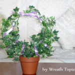 DIY Ivy Wreath Topiary