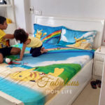 Pokemon Themed Kids Room Decor Bed Sheet