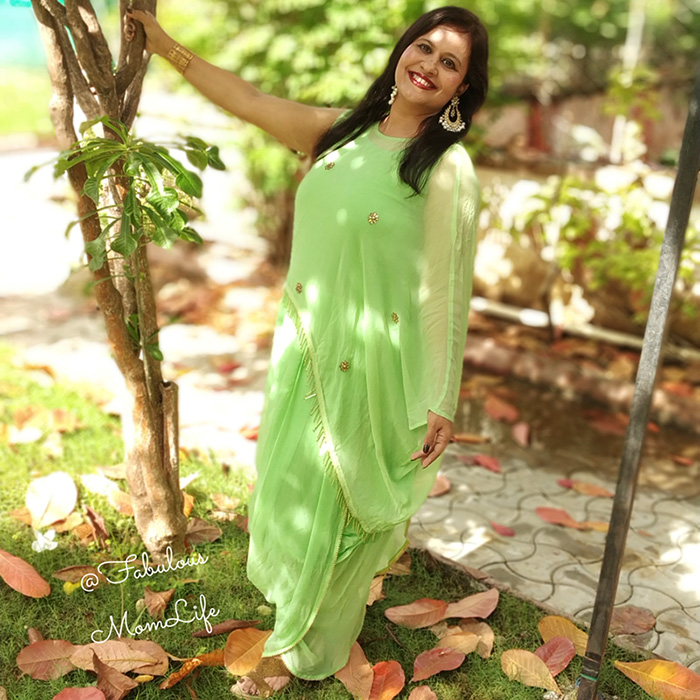 Readymade Lime Green Cotton Indo Western Dress Indo Western 262KR01