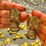 indian shloka earrings tamso ma