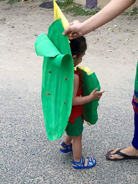 DIY Corn Costume (Bhutta/Corn on the Cob)