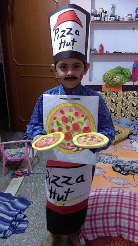 DIY Pizza Hut Chef Costume for Halloween