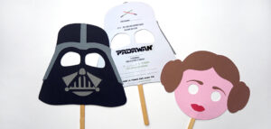 DIY Star Wars Mask Invitation