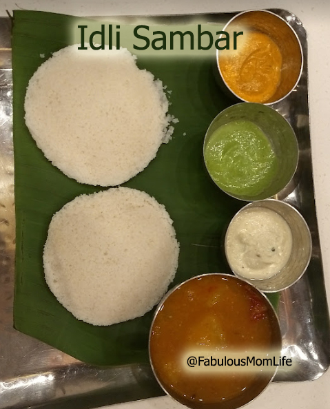 Idli Sambar with Chutneys