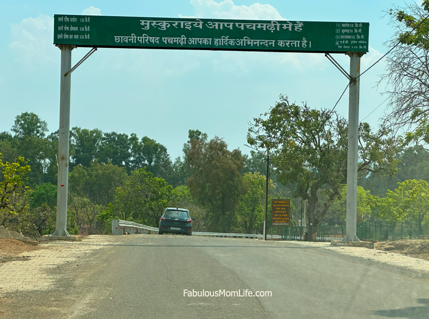 Entering Pachmarhi