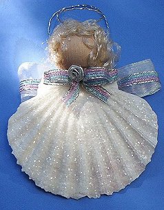 shell angel ornament