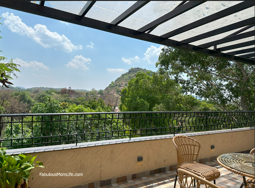 Rooms at The Summer House have a view of the beautiful Satpuda mountain range