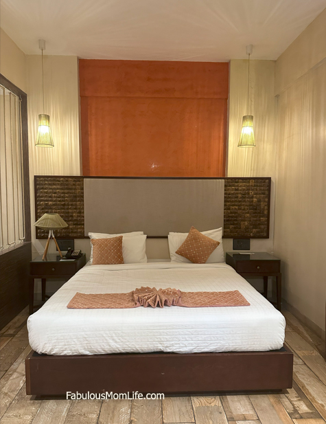 Comfortable beds in spacious family suites at The Summer House, Pachmarhi hotel