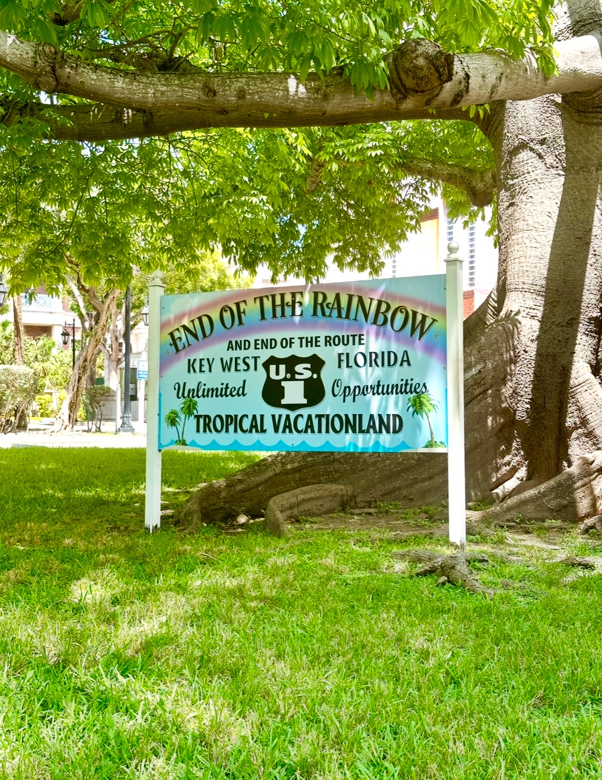 Key West "End of the Rainbow" sign