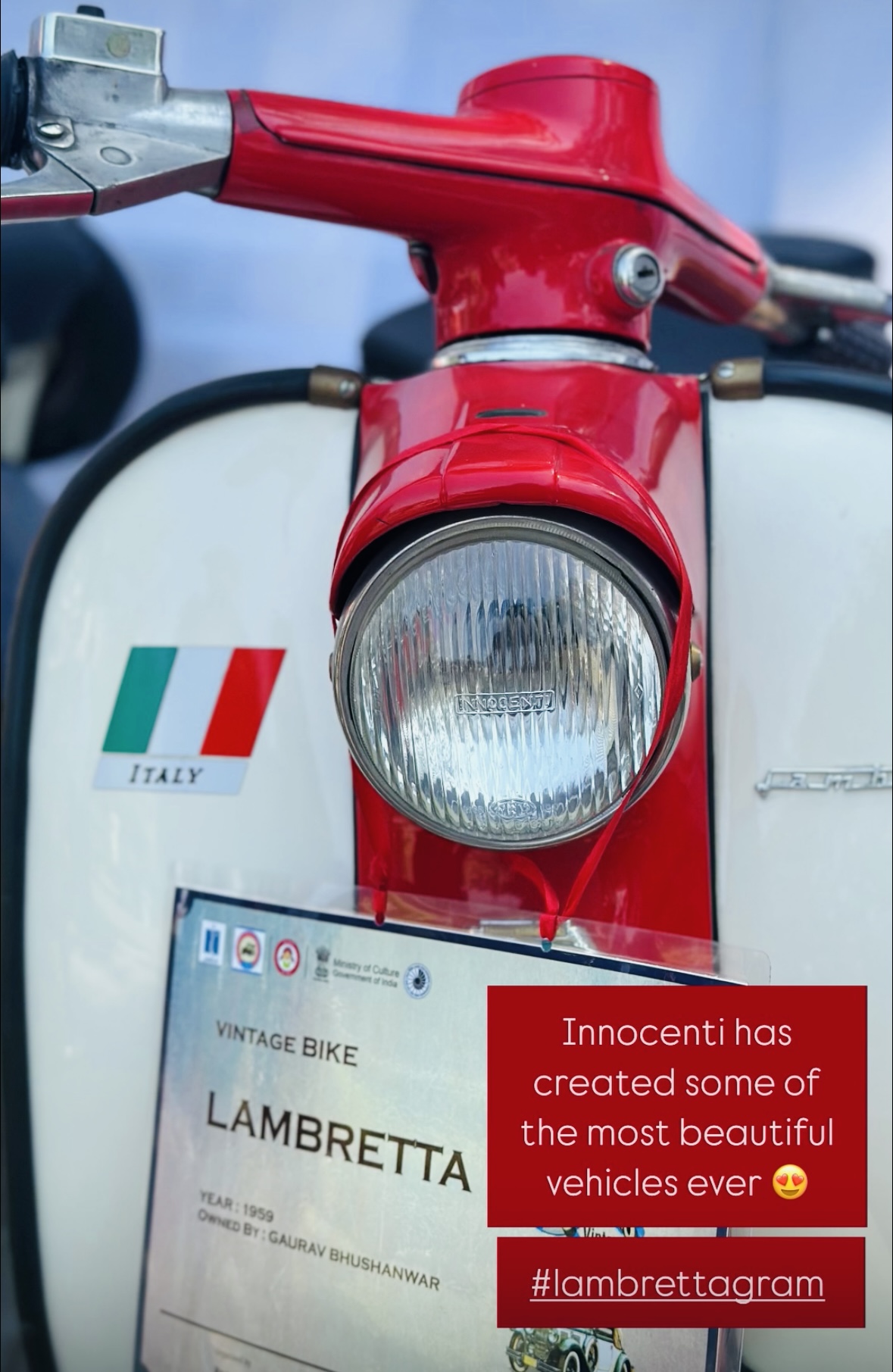 1959 Lambretta owned by Gaurav Bhushanwar