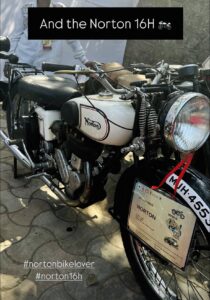 1938 Norton 16H owned by Dr. Owais Talib