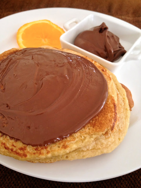 Whole Wheat Orange Pancakes with Nutella – Healthy Breakfast Recipe