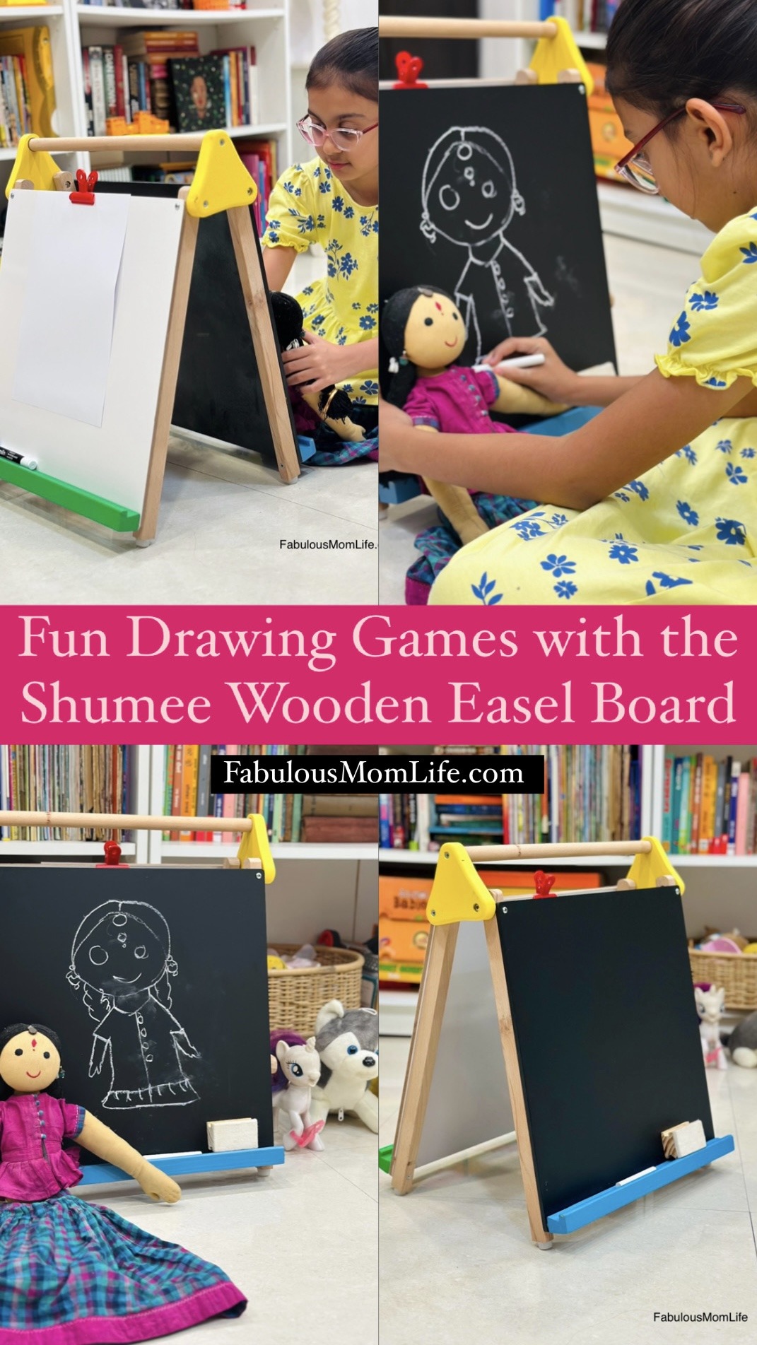 Unlocking Imagination: Fun Drawing Games with the Shumee Wooden Easel Board